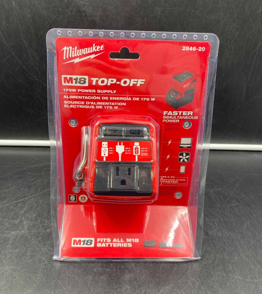 Milwaukee 2846-20 M18 Top-Off 175W Power Supply - NEW