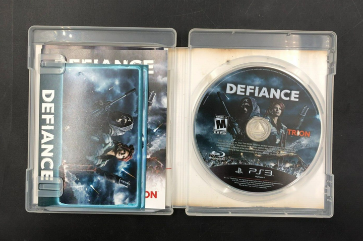 Defiance (PlayStation 3, PS3) Complete w/ Manuals + Cards + Stickers