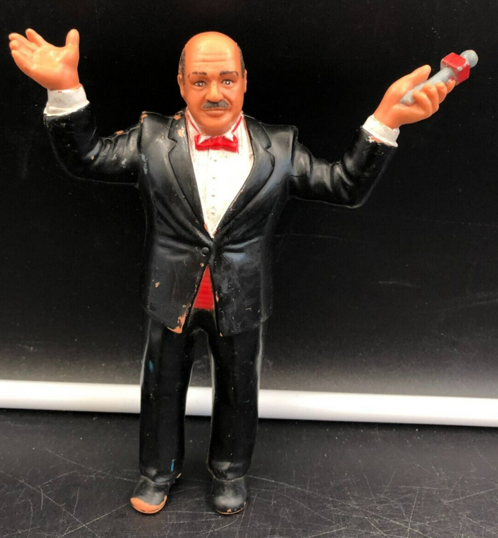 1986 Titan Sports LJN LTD - WWF 8" Mean GENE OKERLUND Wrestling Figure