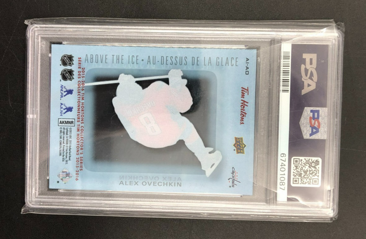2015 Upper Deck Tim Hortons Above The Ice Alex Ovechkin No. AI-AO PSA 9 MINT