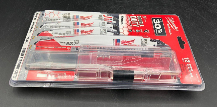 Milwaukee SAWZALL Demolition Reciprocating Blade Set - 12 Pc. (49-22-1129) - NEW
