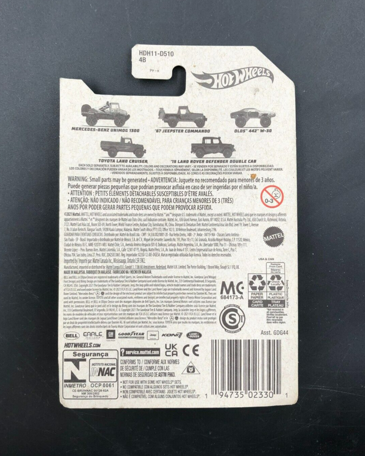 2021 Hot Wheels Off-Road Series Full Set of 5 Die-Cast Trucks Mud Runners - NEW