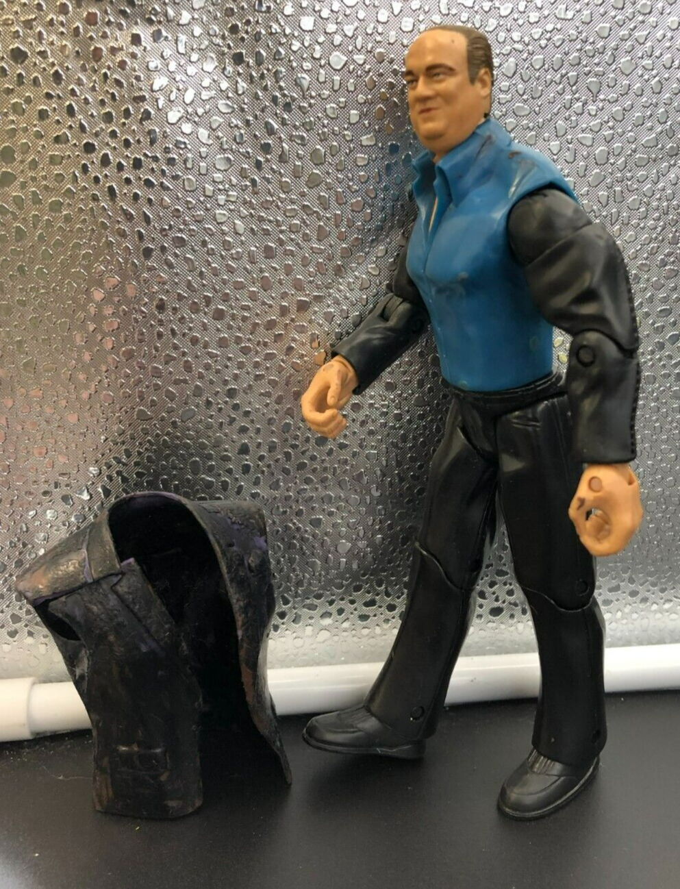*AS-IS* 2004 JAKKS Pacific WWE Paul Heyman Wrestling Figure *USED, SEE PICS*