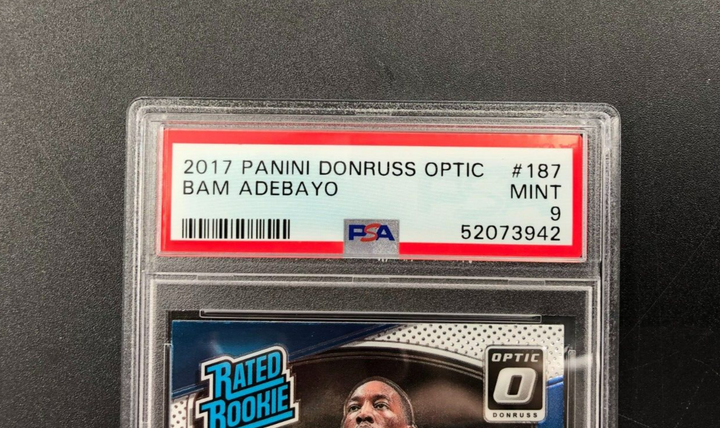 2017-18 Panini Donruss Optic Rated Rookie Bam Adebayo #187 PSA 9 MINT