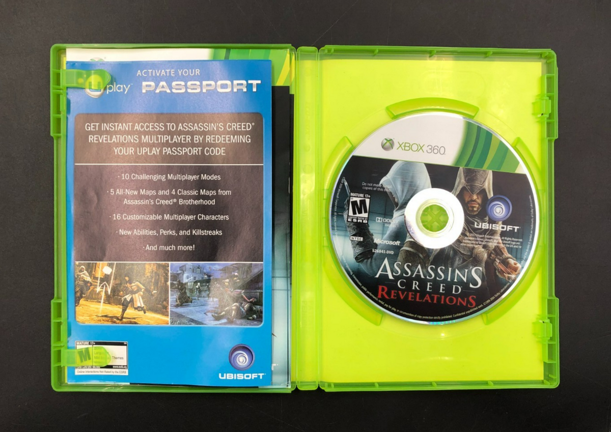 Assassin's Creed: Revelations (Microsoft XBOX 360) w/ EN/FR Manuals + Inserts