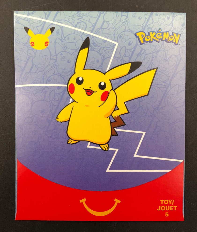 2021 POKEMON 25th Anniversary McDonald’s Happy Meal Booster Pack Toy 5 *NEW*
