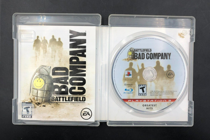 Battlefield: Bad Company (PlayStation 3, PS3) w/ Manual
