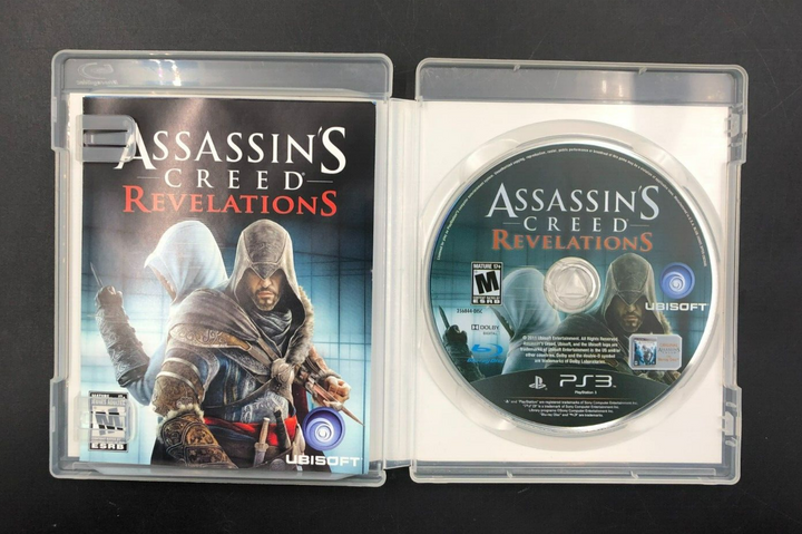 Assassin's Creed: Revelations (PlayStation 3, PS3) w/ EN/FR Manuals + Inserts