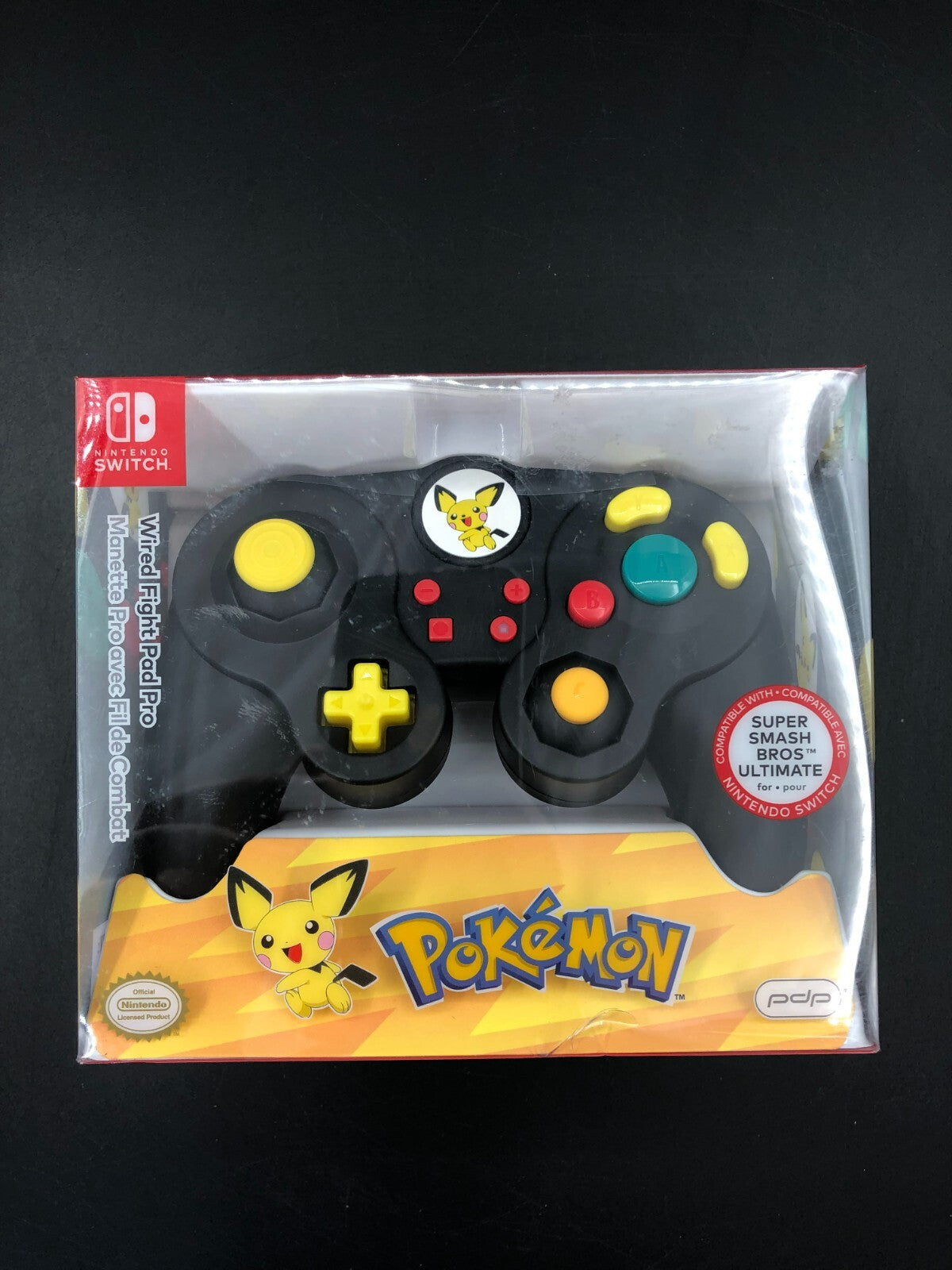 Nintendo Switch Wired Fight Pad Pro - Pokemon Pichu - NEW