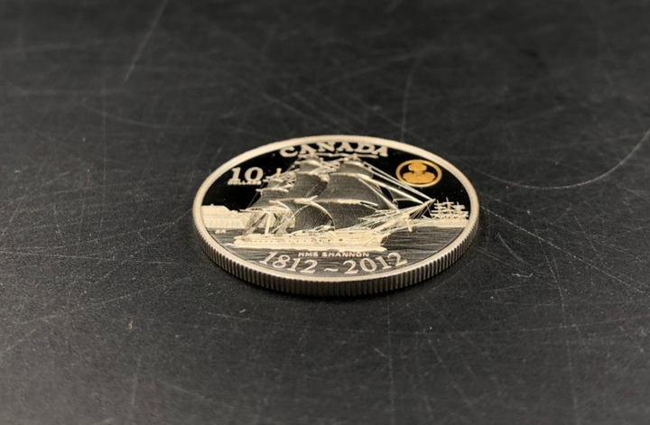 1812-2012 $10 HMS Shannon Silver Canada 10 Dollars Coin Queen Elizabeth II