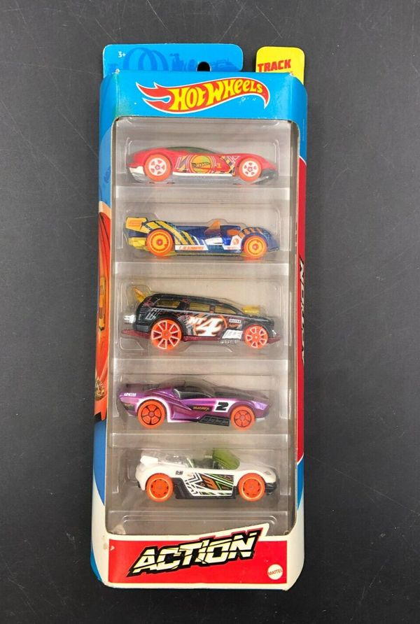 2020 Hot Wheels Action Track stars 5 Die-Cast Car Pack (GTN44) - NEW