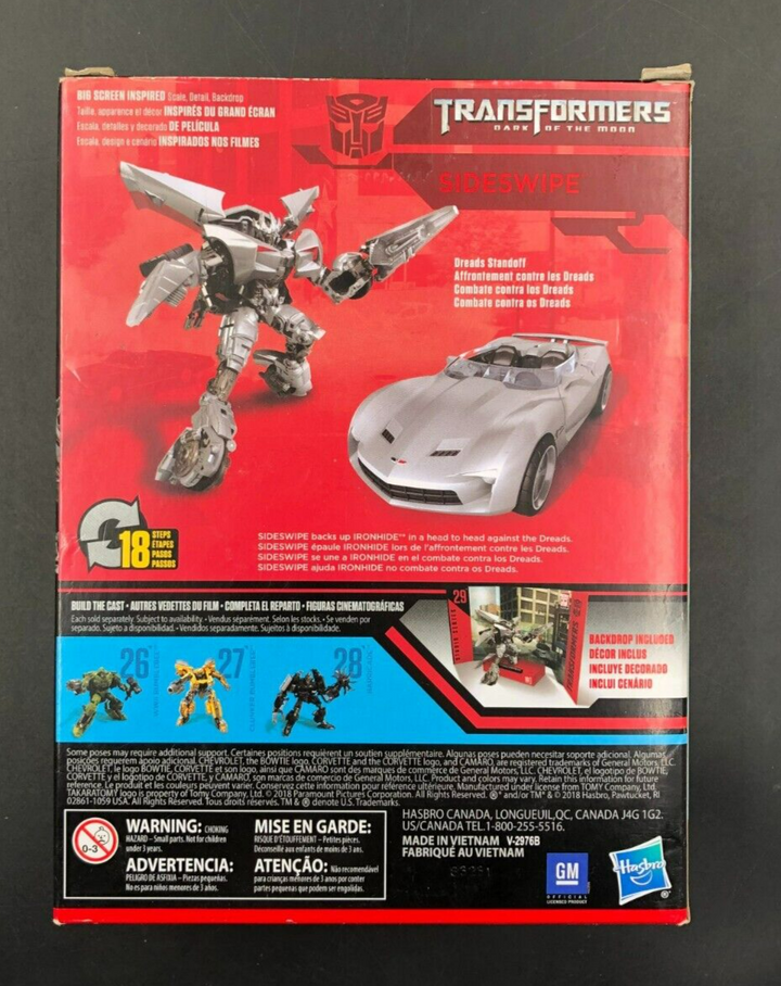 TOMY Studio Series #29 Transformers: Dark of the Moon - Sideswipe Deluxe - NEW