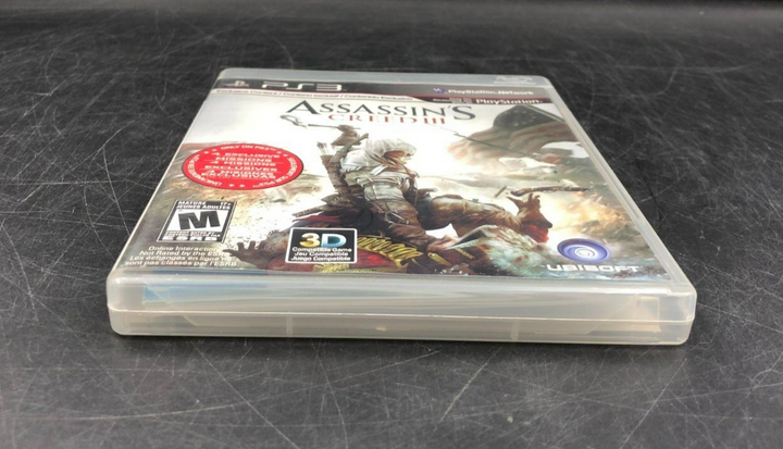 Assassin's Creed III (PlayStation 3, PS3) w/ Manual + Insert