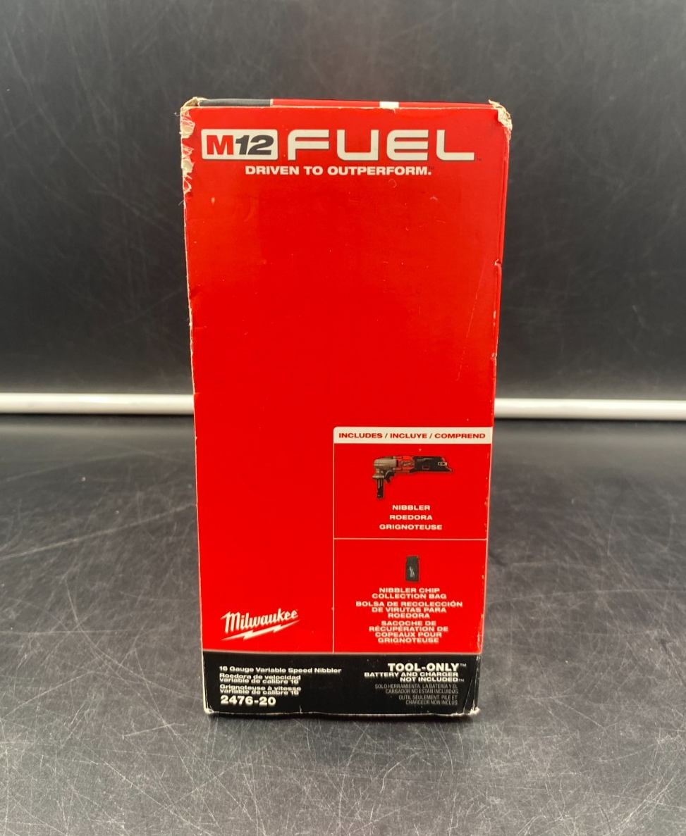 Milwaukee 2476-20 M12 Fuel 16 Gauge Variable Speed Nibbler (Tool-Only) - NEW