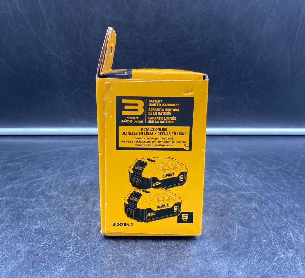DeWalt DCB205-2 20V Max 5Ah Lithium Ion Battery - 2 Pack - NEW