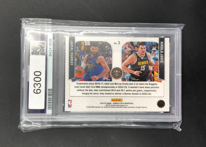 2023 Panini Donruss Optic Optical Illusions J. Murray/N. Jokic No. 3 PSA 9 MINT