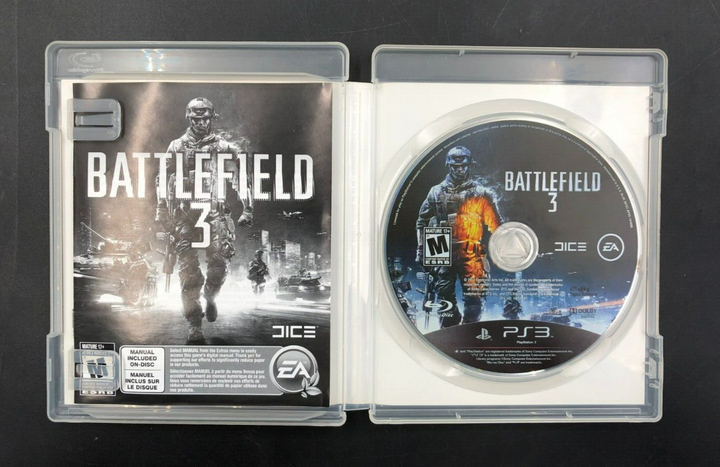 Battlefield 3 (PlayStation 3, PS3) w/ Manual + Inserts
