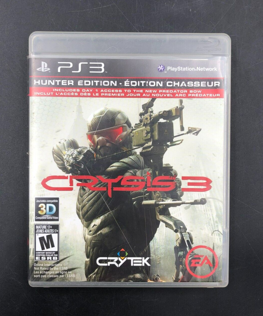 Crysis 3 - Hunter Edition (PlayStation 3, PS3) w/ Manual + Insert