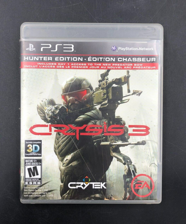 Crysis 3 - Hunter Edition (PlayStation 3, PS3) w/ Manual + Insert