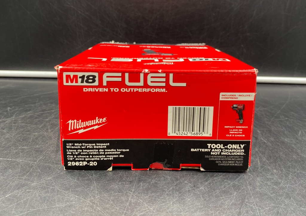 Milwaukee 2962P-20 M18 Fuel 1/2" Mid-Torque Impact Wrench w/ Pin Detent - NEW