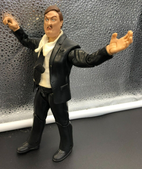 *AS-IS* 2004 JAKKS Pacific WWE Paul Bearer Wrestling Figure *USED, SEE PICS*