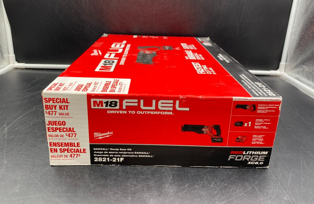 Milwaukee 2821-21F M18 Fuel Sawzall Reciprocating Saw Kit - NEW OPEN BOX