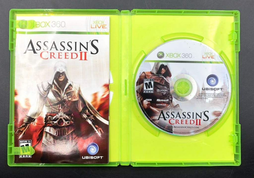 Assassin's Creed II (XBOX 360) w/ Manual