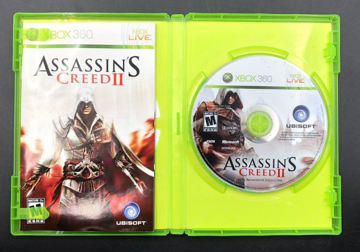 Assassin's Creed II (XBOX 360) w/ Manual