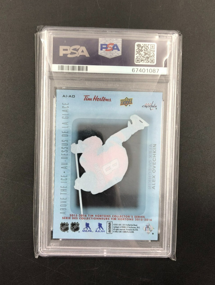 2015 Upper Deck Tim Hortons Above The Ice Alex Ovechkin No. AI-AO PSA 9 MINT