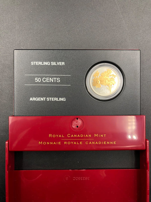 2006 50-Cent Sterling Silver Coin - Golden Daisy