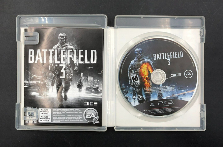 Battlefield 3 (PlayStation 3, PS3) w/ Manual + Insert