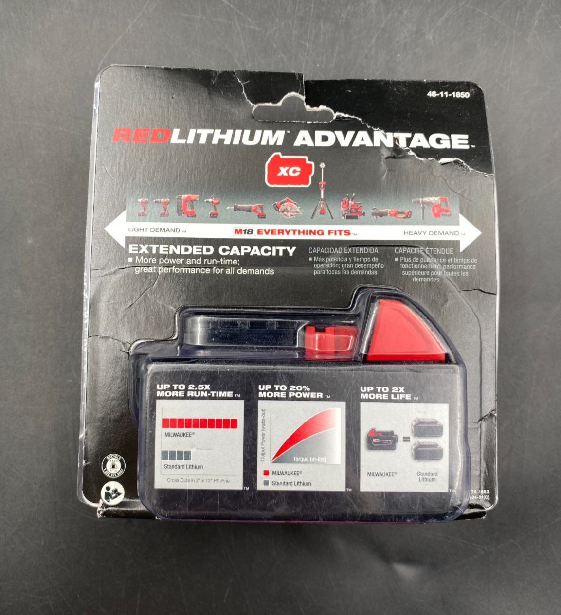 Milwaukee 48-11-1850 M18 RedLithium XC 5.0 Power Tool Battery - BRAND NEW SEALED