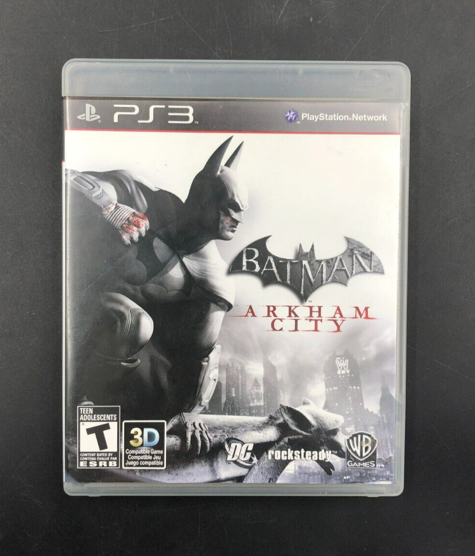 Batman: Arkham City (PlayStation 3, PS3) w/ EN/FR Manuals