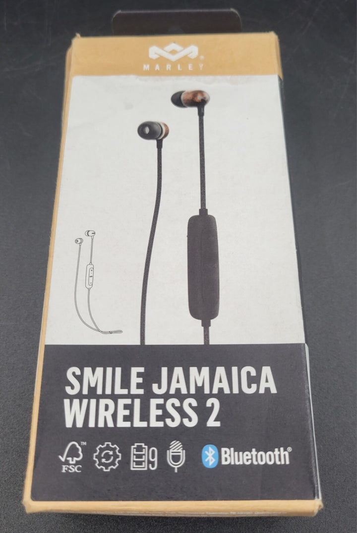 MARLEY BT Smile Jamaica Wireless 2 Headphones (Black) * BRAND NEW*