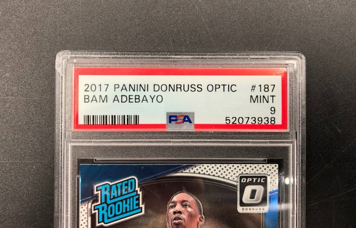 2017-18 Panini Donruss Optic Rated Rookie Bam Adebayo #187 PSA 9 MINT