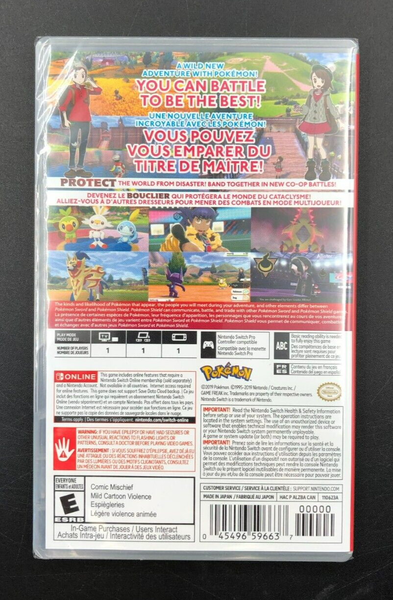 Pokemon Shield Nintendo Switch - NEW