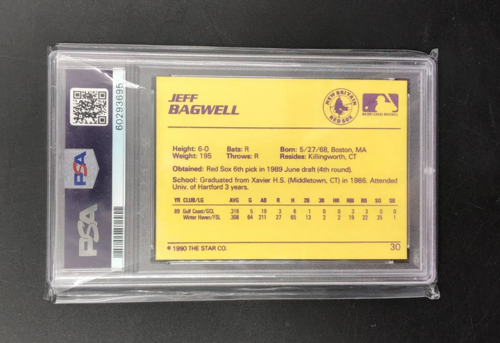 1990 Star Minor League Baseball Wax Jeff Bagwell No. 30 PSA 9 MINT