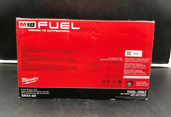 Milwaukee 2833-20 M18 Fuel 6-1/2" Circular Saw (Tool-Only) - NEW