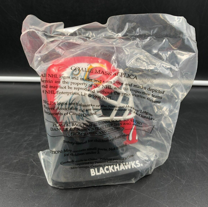 1996 McDonalds NHL Chicago Blackhawks Ed Belfour Autographed Goalie Mask - NEW