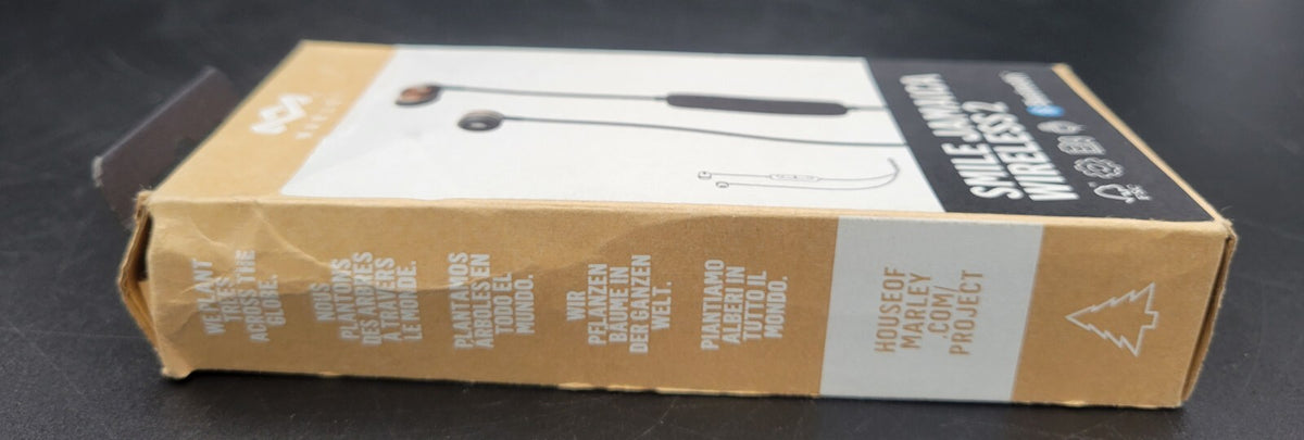 MARLEY BT Smile Jamaica Wireless 2 Headphones (Black) * BRAND NEW*