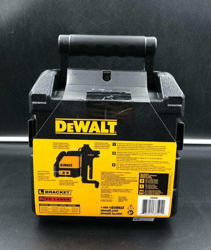 DeWalt DW088K 50'/165'(15m/50m) Range Self-Leveling Cross Line Laser Red - NEW~~