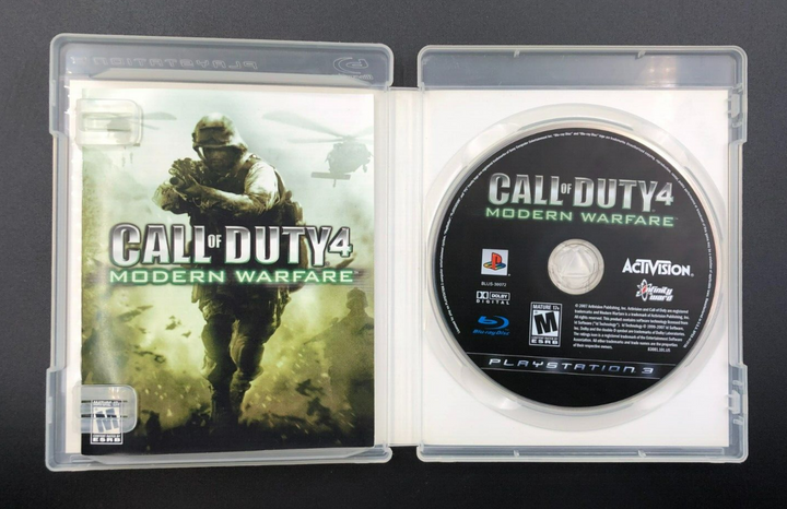 Call of Duty 4: Modern Warfare (PlayStation 3, PS3) w/ Manual