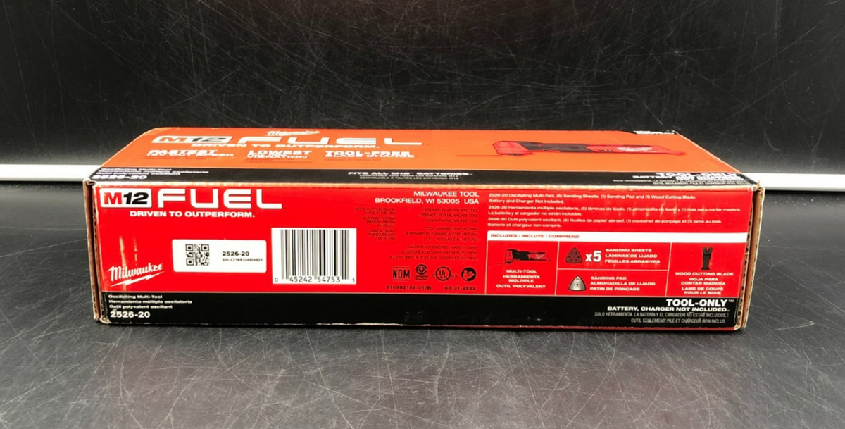 Milwaukee 2526-20 M12 Fuel Oscillating Multi-Tool (Tool-Only)