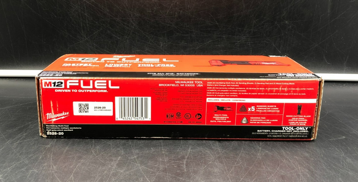 Milwaukee 2526-20 M12 Fuel Oscillating Multi-Tool (Tool-Only)