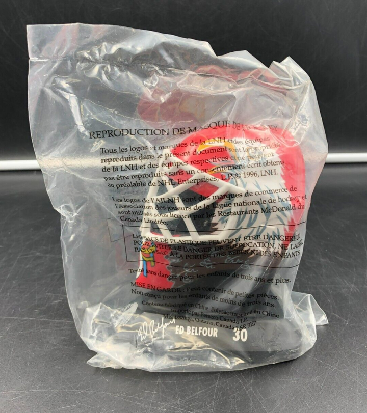 1996 McDonalds NHL Chicago Blackhawks Ed Belfour Autographed Goalie Mask - NEW
