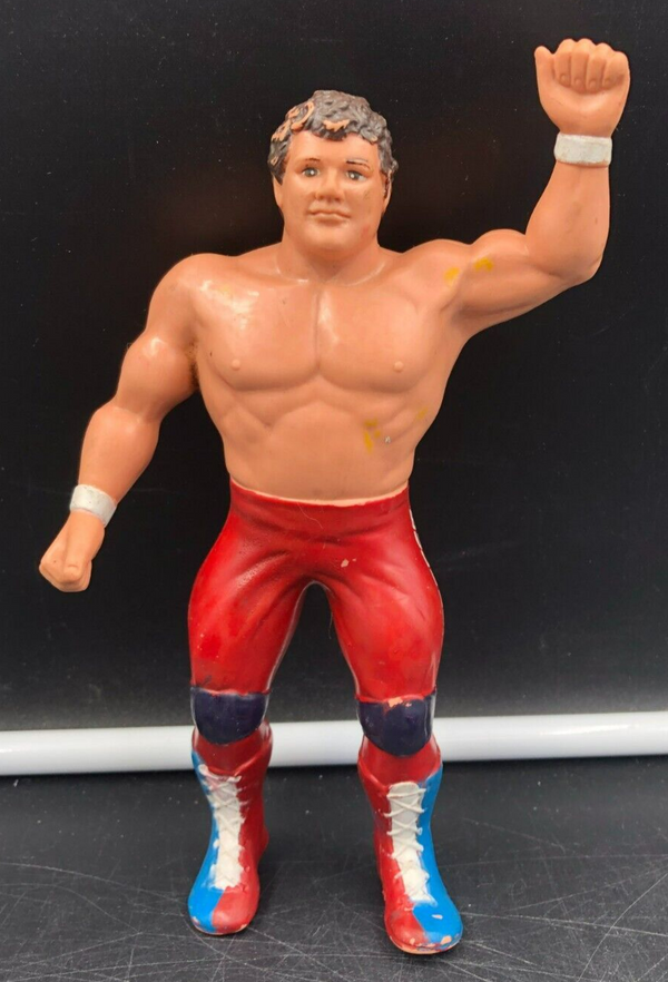 1986 Titan Sports LJN WWF 8" BRITISH BULLDOG DYNAMITE KID (Messy Hair) Figure