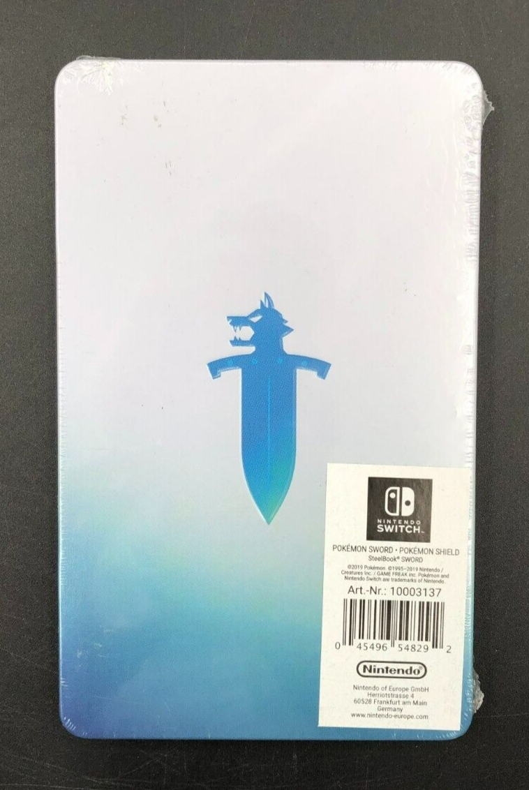 Pokemon Sword Steelbook Only Nintendo Switch - NEW