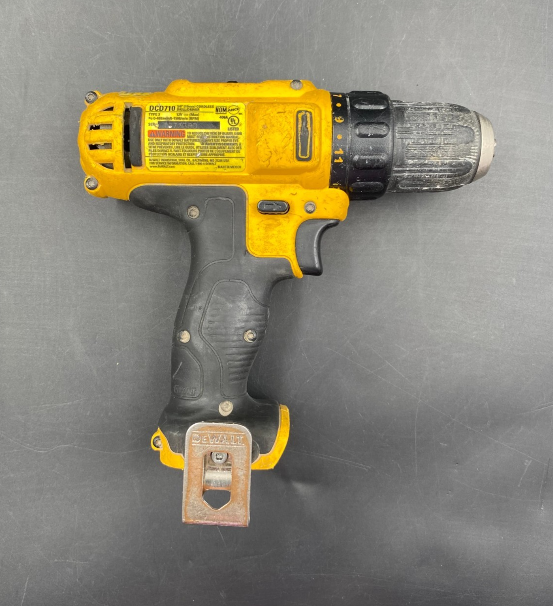 DeWalt DCD710 12V Max 3/8" (10mm) Cordless Drill/Driver (Tool-Only)