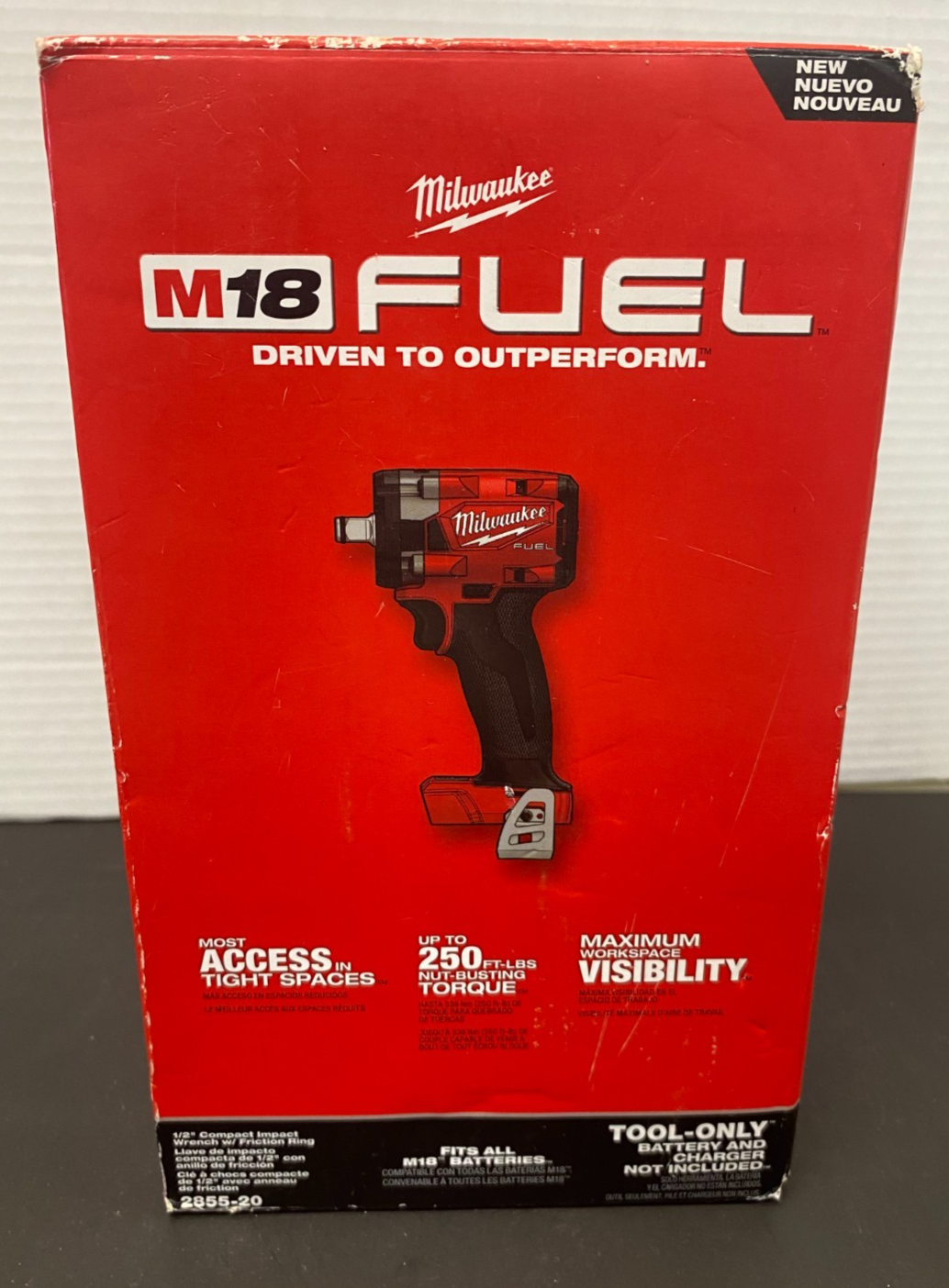 MILWAUKEE M18 FUEL 1/2" Compact IMPACT WRENCH w/Friction Ring 2855-20 *NEW*