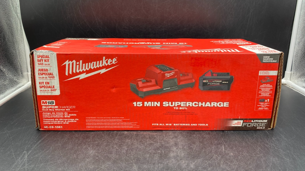 Milwaukee 48-59-1861 M18 Super Charger Dual Bay Starter Kit - NEW